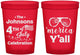 Custom 4th Of July 16 oz Translucent Cups - Merica Yall | 220034