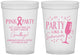 Custom Awareness 16 oz Translucent Cups - Pink Party | 230000