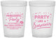 Custom Awareness 16 oz Translucent Cups - Party Like A Survivor | 230003