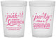 Custom Awareness 16 oz Translucent Cups - Party Like A Survivor | 230005
