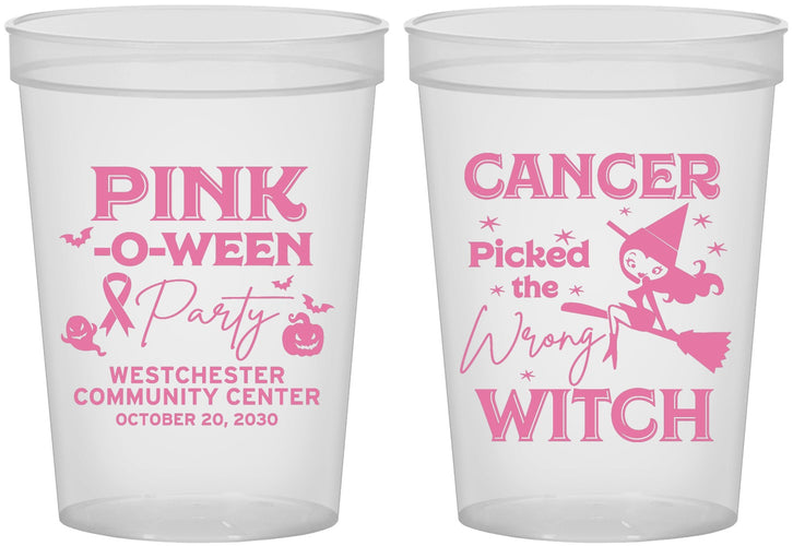 Custom Awareness 16 oz Translucent Cups - Wrong Witch | 230010