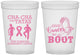 Custom Awareness 16 oz Translucent Cups - Give Cancer A Boot | 230011