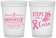Custom Awareness 16 oz Translucent Cups - Steps For A Cure | 230014