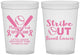 Custom Awareness 16 oz Translucent Cups - Baseball Strick Out | 230016