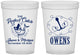 Custom Wedding 16 oz Translucent Cups - The Perfect Catch | 232