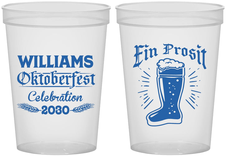 Custom Oktoberfest 16 oz Translucent Cups - Ein Prosit | 240003