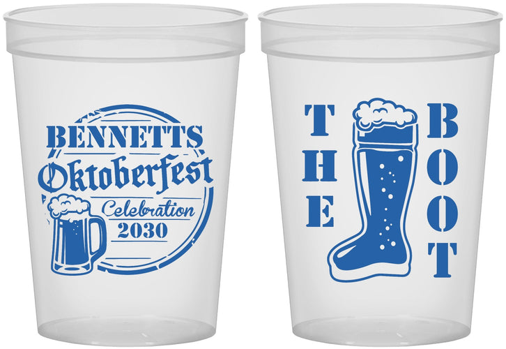 Custom Oktoberfest 16 oz Translucent Cups - Boot | 240004
