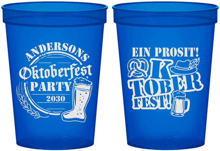 Custom Oktoberfest 16 oz Translucent Cups - Ein Prosit | 240005