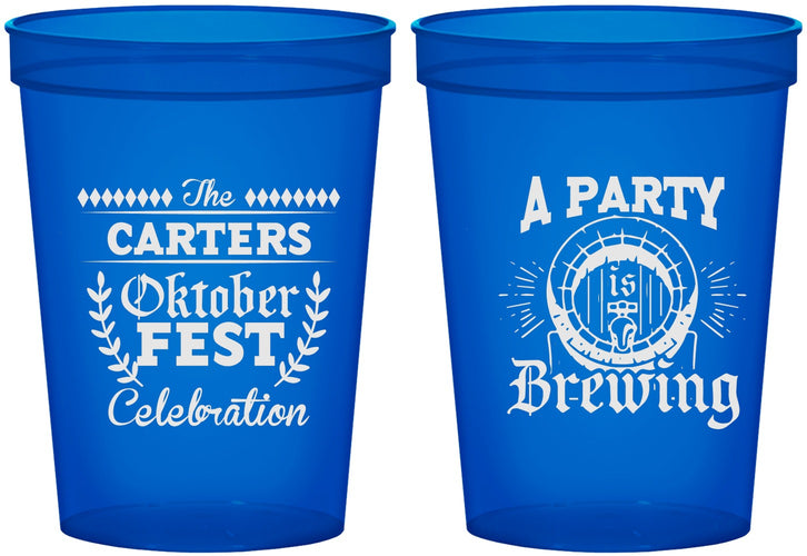 Custom Oktoberfest 16 oz Translucent Cups - Beer Keg | 240017