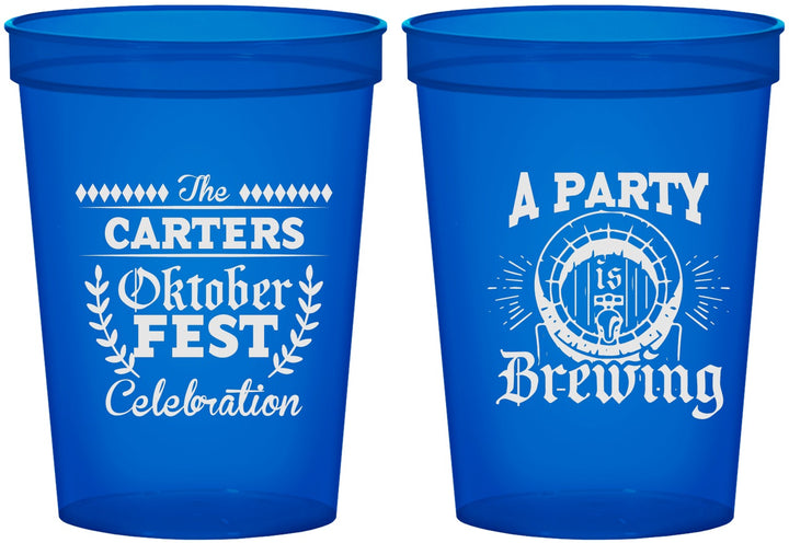 Custom Oktoberfest 16 oz Translucent Cups - Beer Keg | 240017