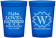 Custom Wedding 16 oz Translucent Cups - Life Love Happiness | 248