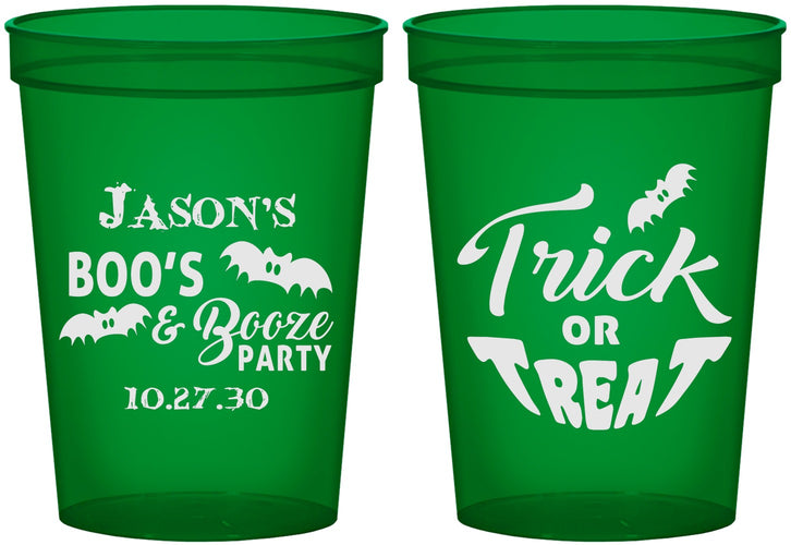 Custom Halloween 16 oz Translucent Cups - Trick Or Treat | 250002