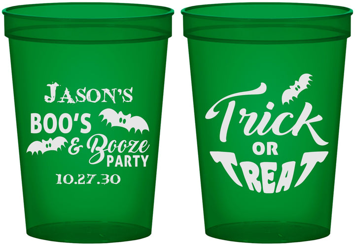 Custom Halloween 16 oz Translucent Cups - Trick Or Treat | 250002