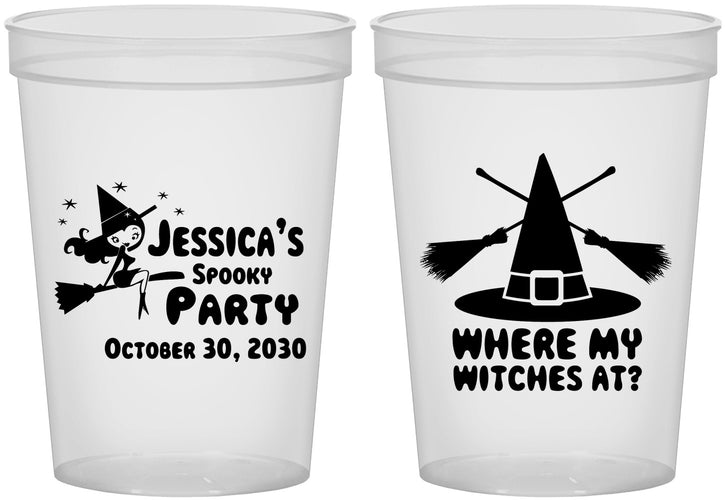 Custom Halloween 16 oz Translucent Cups - Witches | 250005