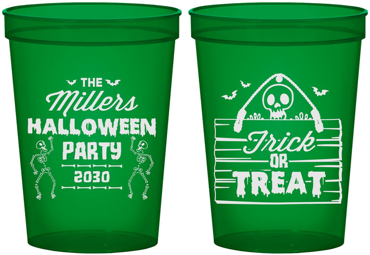 Custom Halloween 16 oz Translucent Cups - Trick Or Treat | 250010