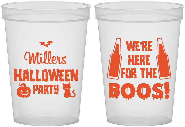 Custom Halloween 16 oz Translucent Cups - Boo | 250016