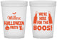Custom Halloween 16 oz Translucent Cups - Boo | 250016