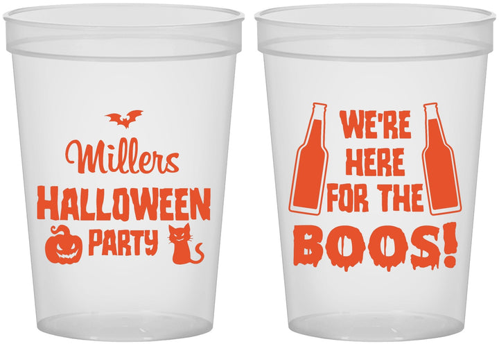 Custom Halloween 16 oz Translucent Cups - Boo | 250016