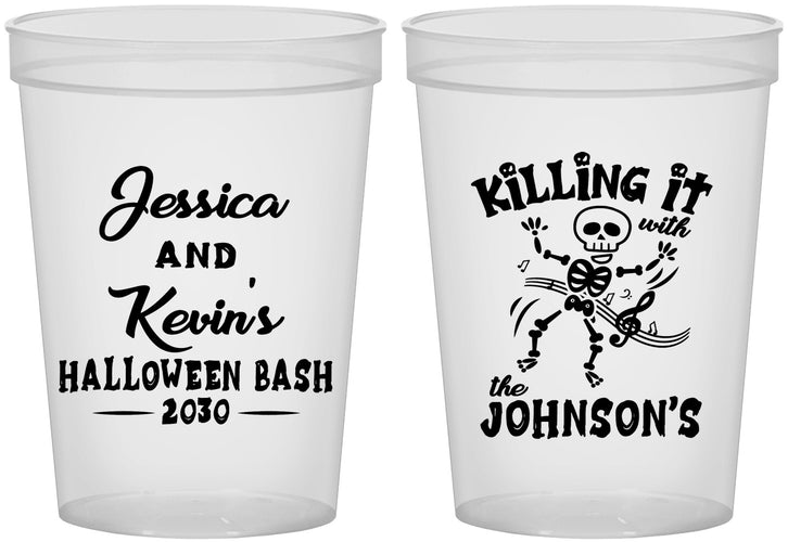 Custom Halloween 16 oz Translucent Cups - Skeleton | 250017