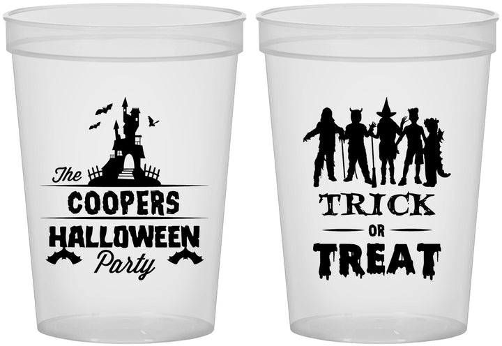 Custom Halloween 16 oz Translucent Cups - Trick Or Treat | 250019