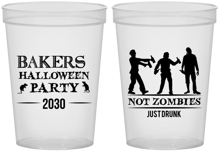 Custom Halloween 16 oz Translucent Cups - Zombies | 250023