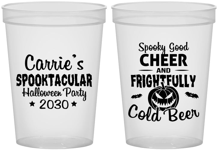 Custom Halloween 16 oz Translucent Cups - Pumpkin | 250035