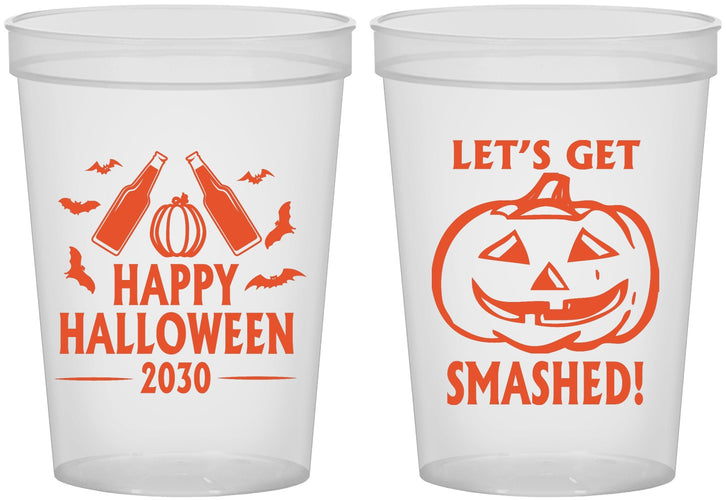Custom Halloween 16 oz Translucent Cups - Lets Get Smashed | 250036