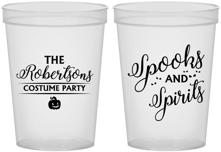 Custom Halloween 16 oz Translucent Cups - Spooks Spirits | 250037
