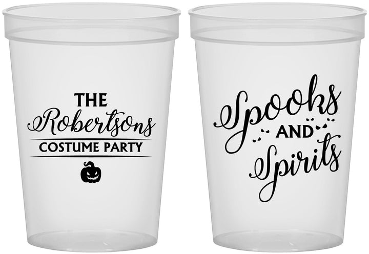 Custom Halloween 16 oz Translucent Cups - Spooks Spirits | 250037