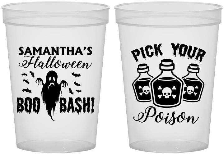 Custom Halloween 16 oz Translucent Cups - Boo Bash | 250043