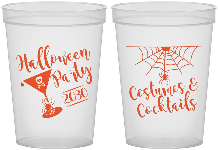 Custom Halloween 16 oz Translucent Cups - Costumes Cocktails | 250048