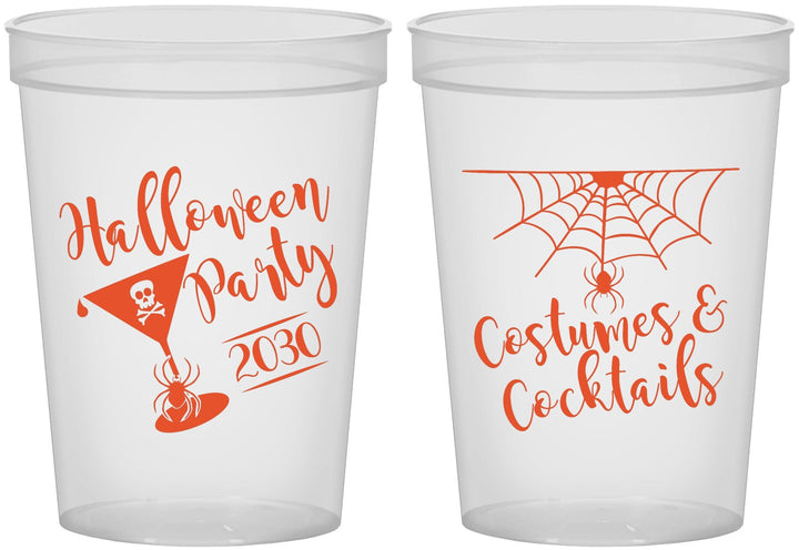 Custom Halloween 16 oz Translucent Cups - Costumes Cocktails | 250048