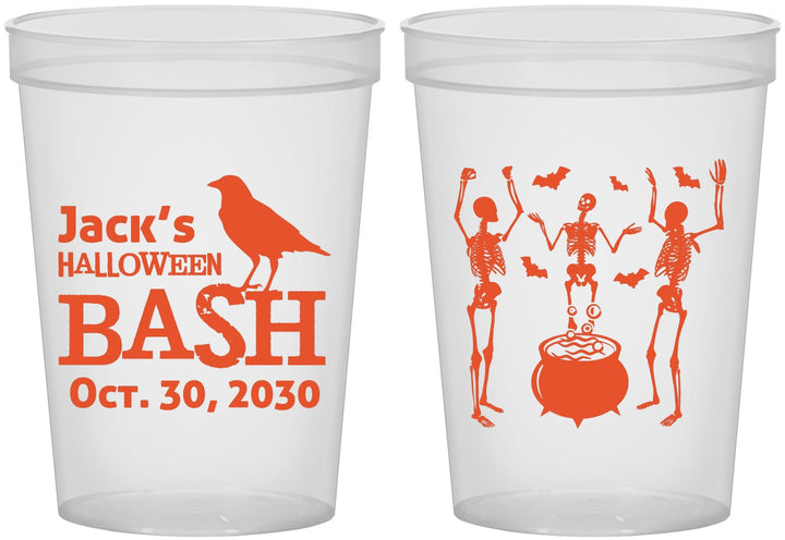 Custom Halloween 16 oz Translucent Cups - Skeleton | 250052