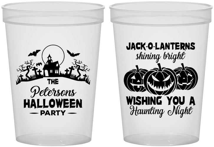 Custom Halloween 16 oz Translucent Cups - Jack O Lantern | 250053