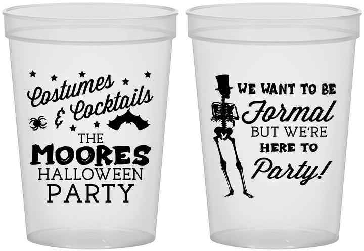 Custom Halloween 16 oz Translucent Cups - Skeleton | 250057