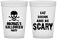 Custom Halloween 16 oz Translucent Cups - Eat Drink Be Scary | 250059