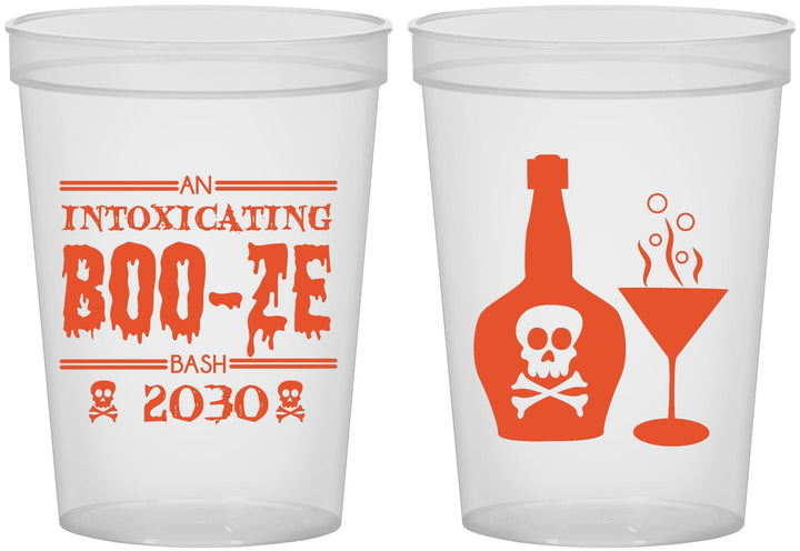 Custom Halloween 16 oz Translucent Cups - Booze Wine | 250060