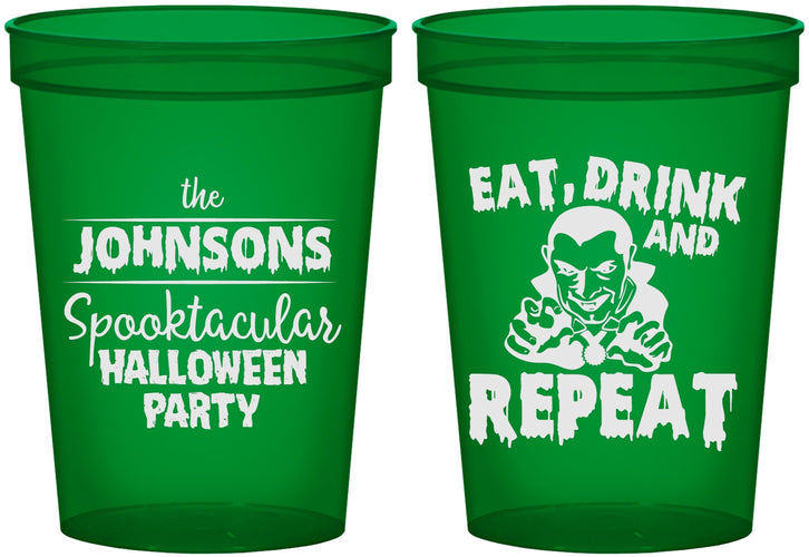 Custom Halloween 16 oz Translucent Cups - Dracula | 250062