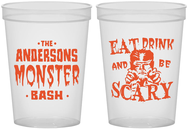 Custom Halloween 16 oz Translucent Cups - Werewolf Monster | 250064