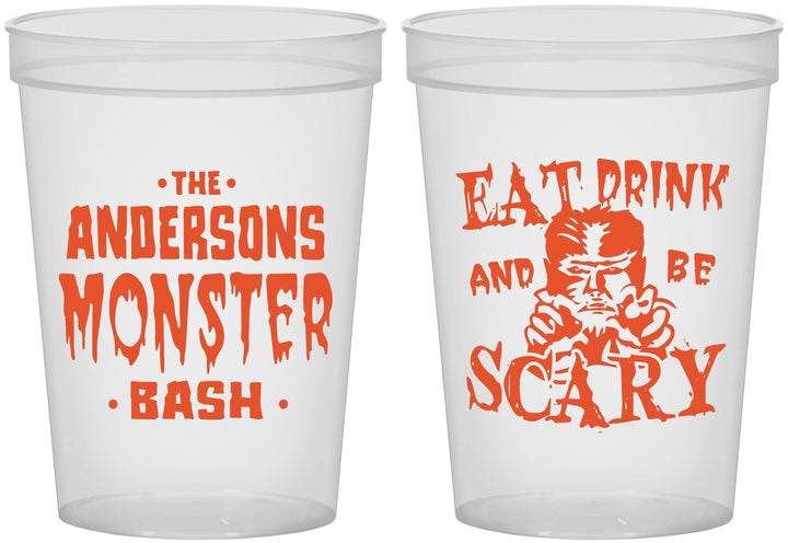 Custom Halloween 16 oz Translucent Cups - Werewolf Monster | 250064