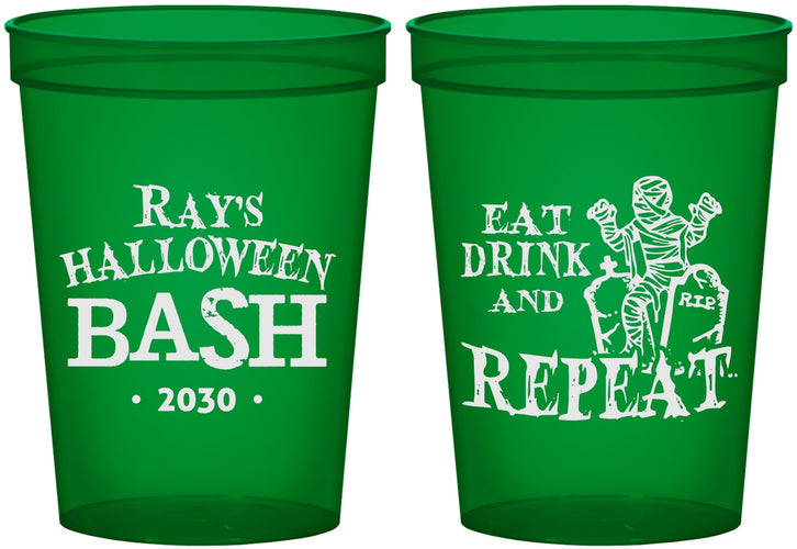 Custom Halloween 16 oz Translucent Cups - Mummy | 250066