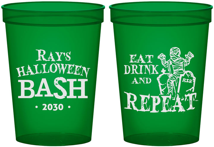 Custom Halloween 16 oz Translucent Cups - Mummy | 250066