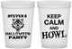 Custom Halloween 16 oz Translucent Cups - Howl | 250069