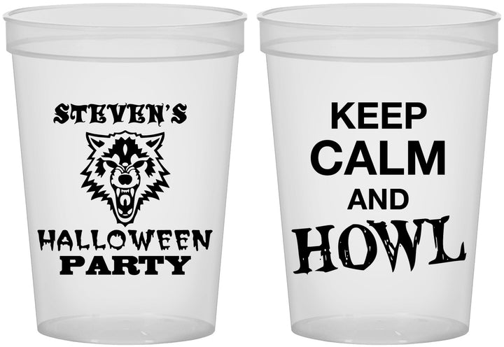 Custom Halloween 16 oz Translucent Cups - Howl | 250069