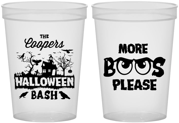 Custom Halloween 16 oz Translucent Cups - Haunted House | 250075