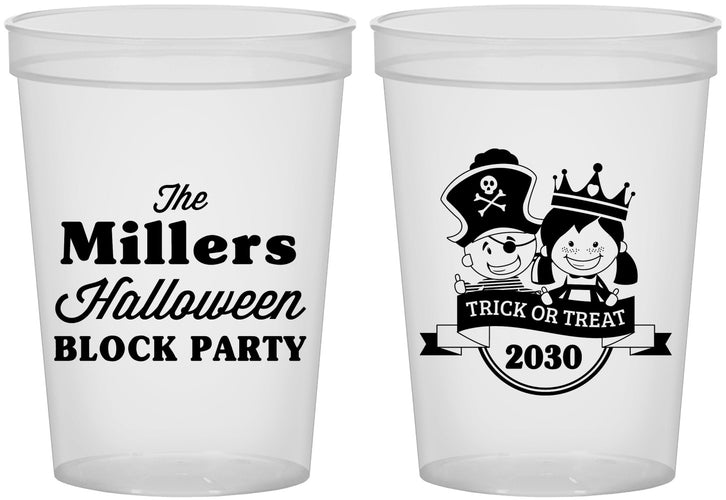 Custom Halloween 16 oz Translucent Cups - Trick Or Treat | 250079