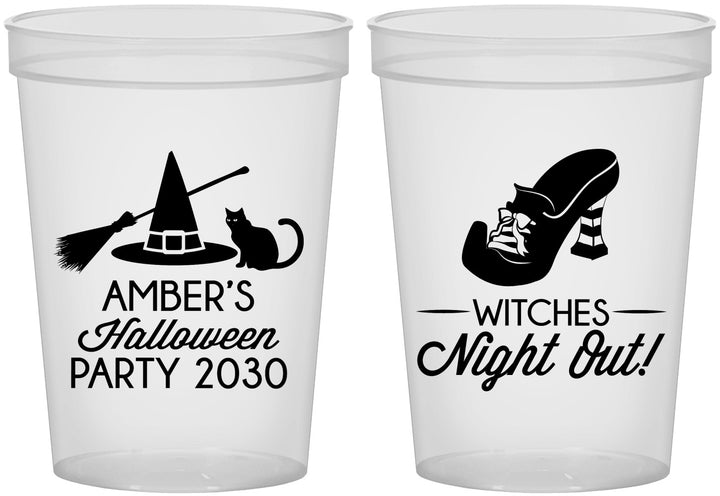 Custom Halloween 16 oz Translucent Cups - Witches Night Out | 250083