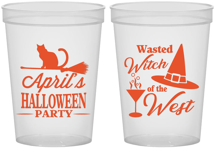 Custom Halloween 16 oz Translucent Cups - Witch | 250088