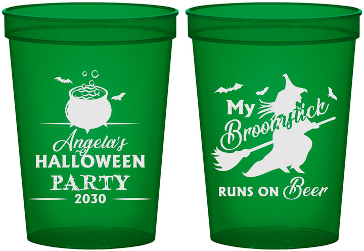 Custom Halloween 16 oz Translucent Cups - Witch | 250090