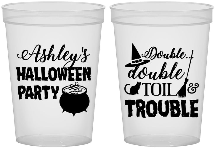Custom Halloween 16 oz Translucent Cups - Witch | 250095